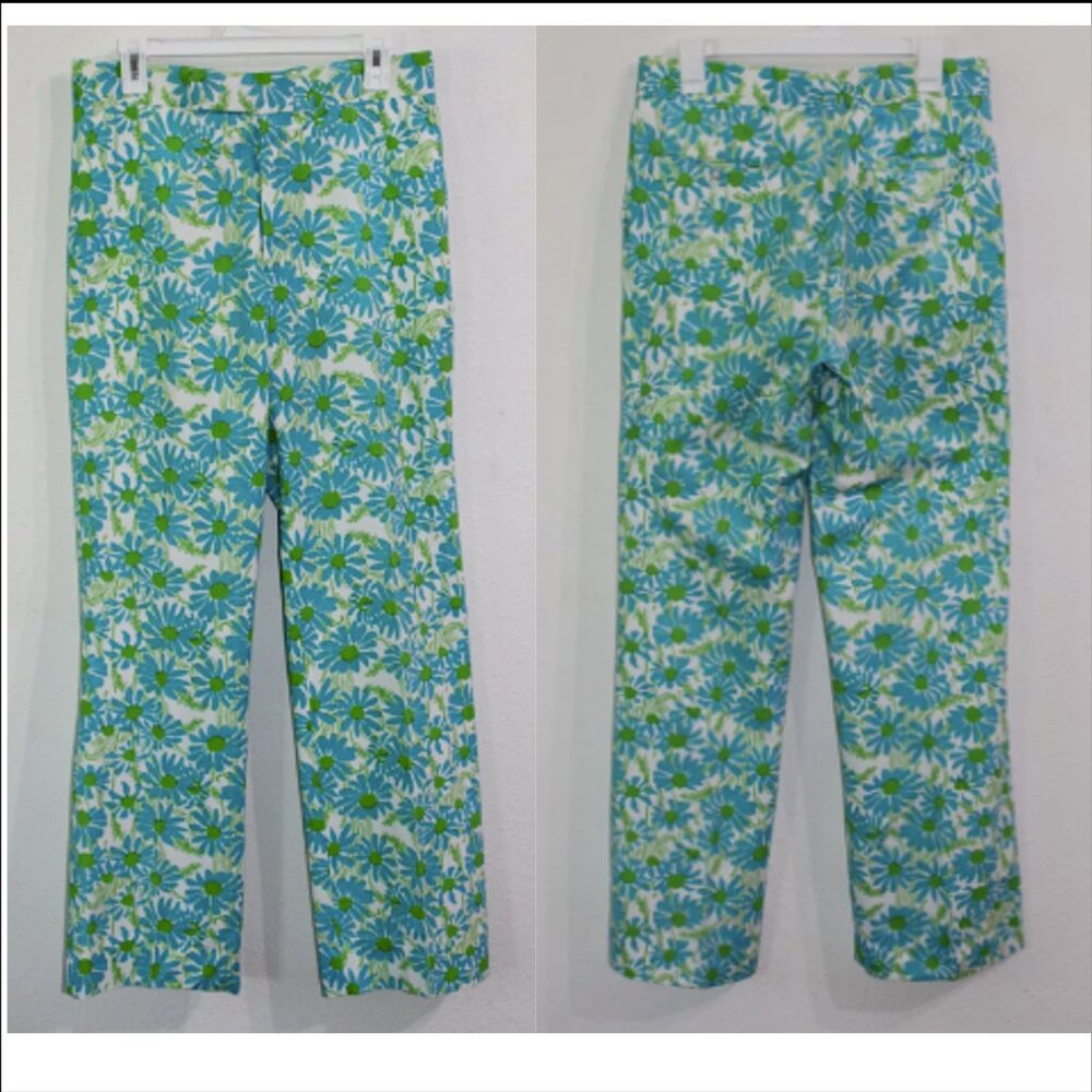 Lilly Pulitzer Mens Stuff Palm Beach Vintage Flower Daisy Floral Pants 32x33